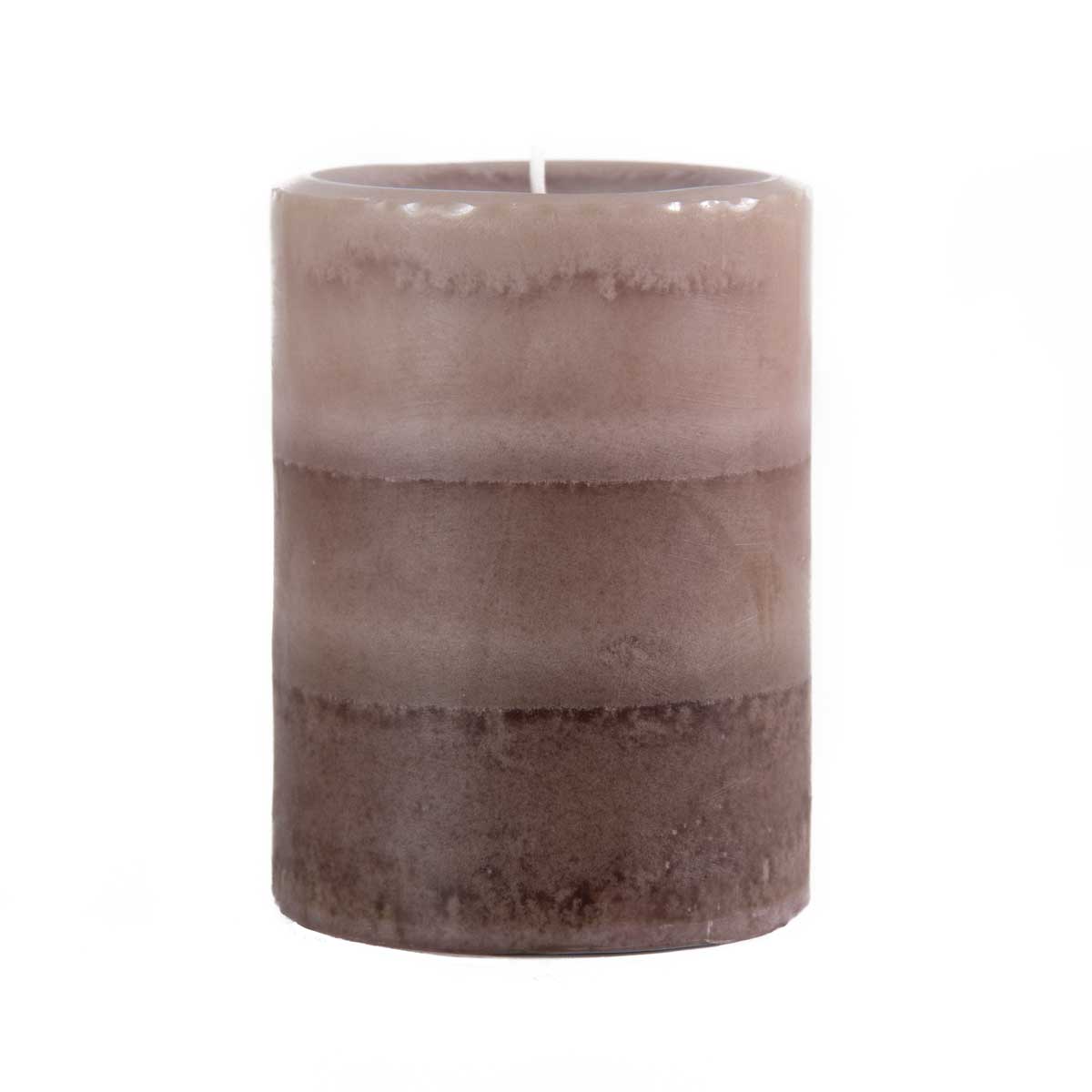 Pier 1 Vintage Linens Layered 3x4 Pillar Candle